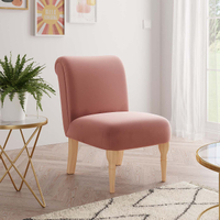 Bella Rose Pink Velvet Chair |&nbsp;Was £99, Now&nbsp;£49.50 (save £49.50) at Dunelm