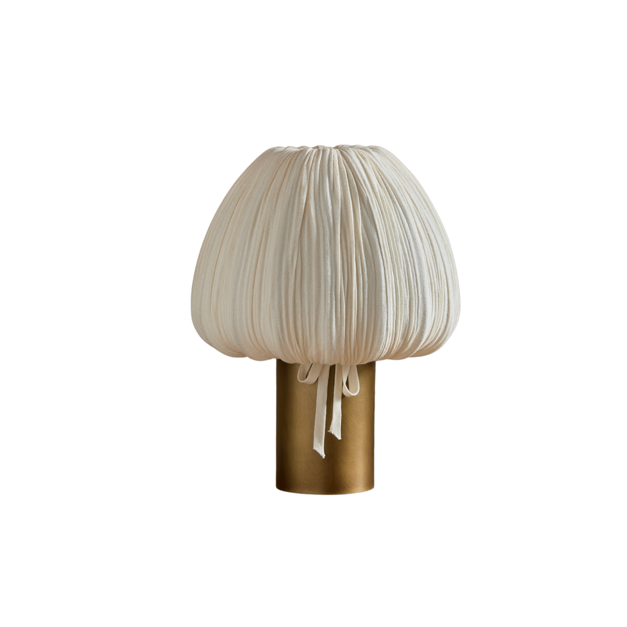 a fabric shaded table lamp