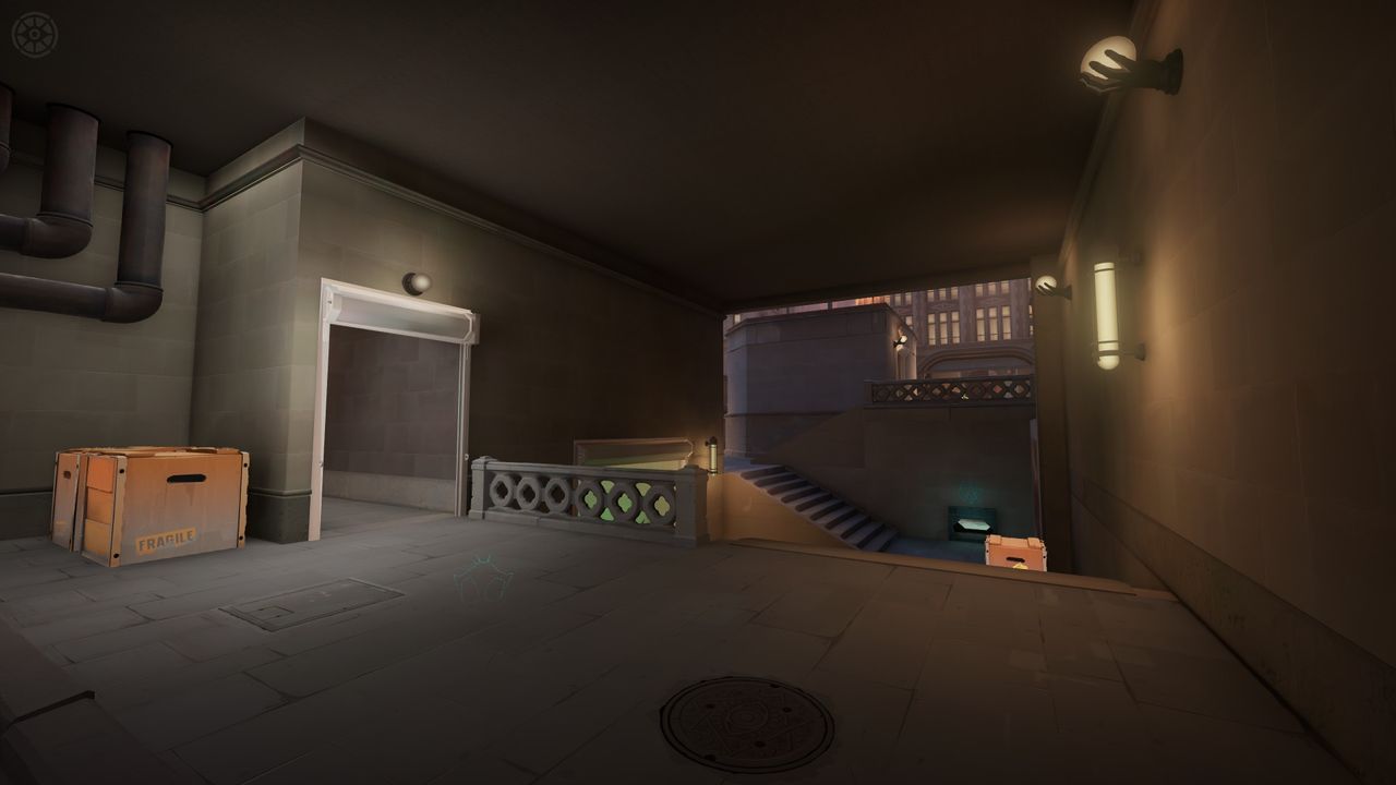 Several images of Deadlock's map, showing various juke routes.
