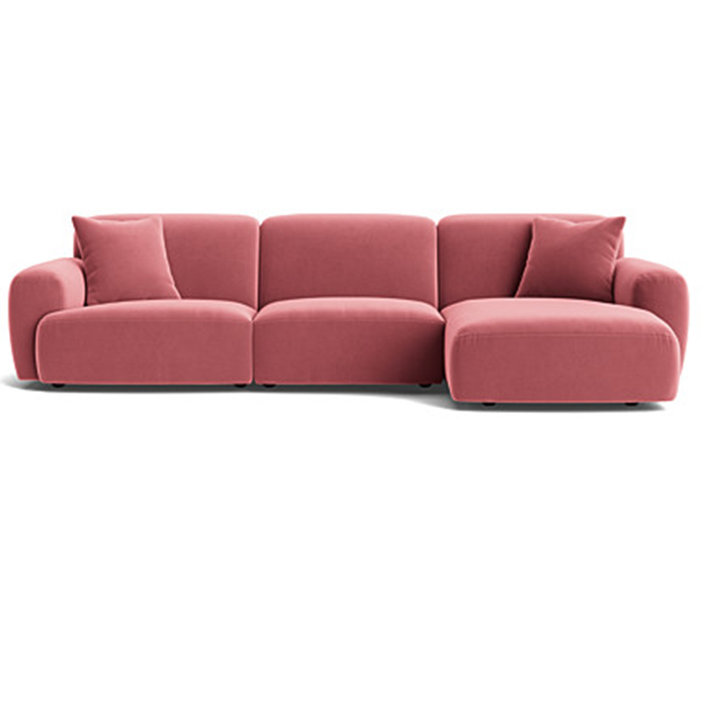 pink modern modular sofa