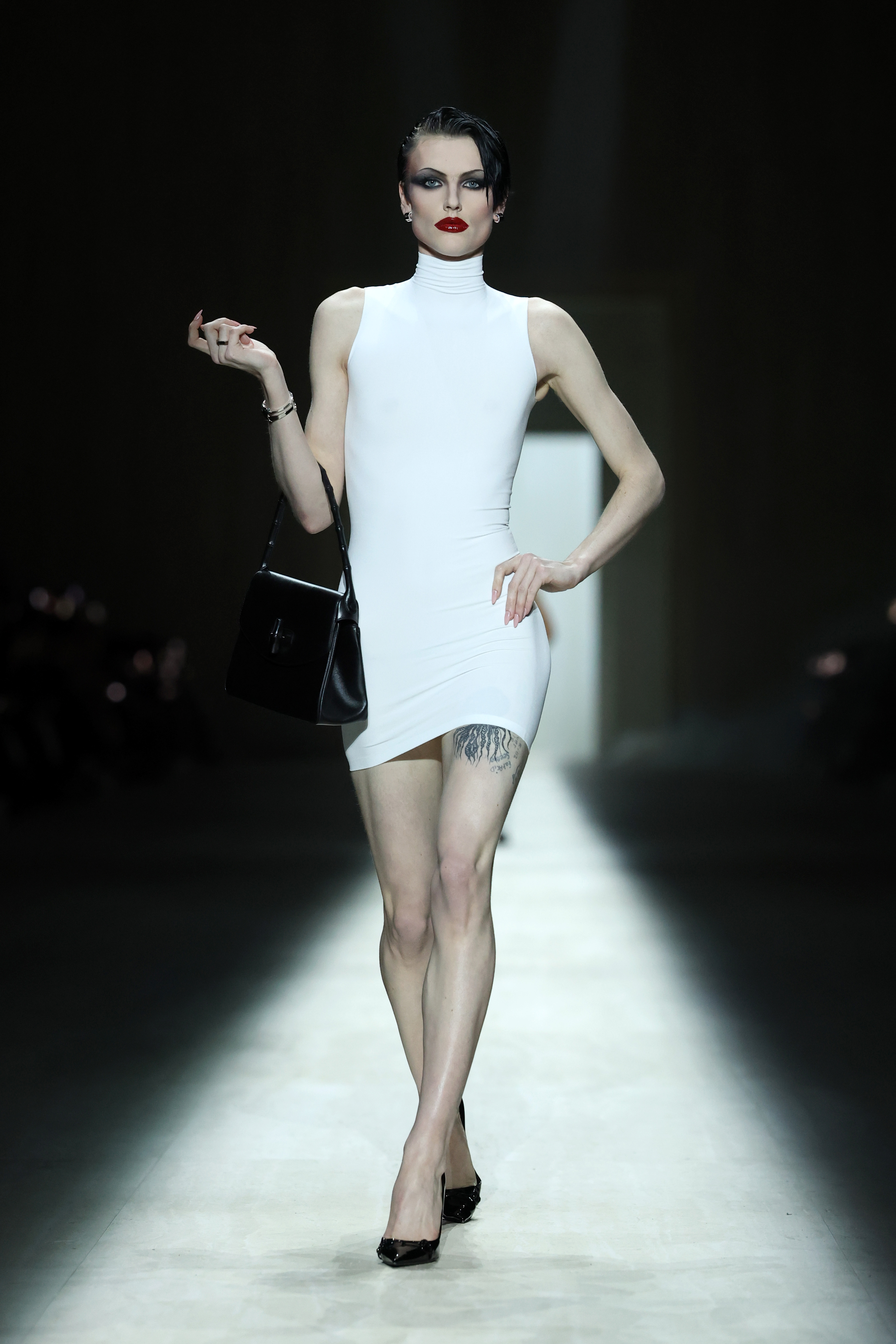 a model on the Gucci fall 2026 runway