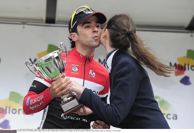 Pablo Torres (Burgos BH) leads the mountains classification in Mallorca