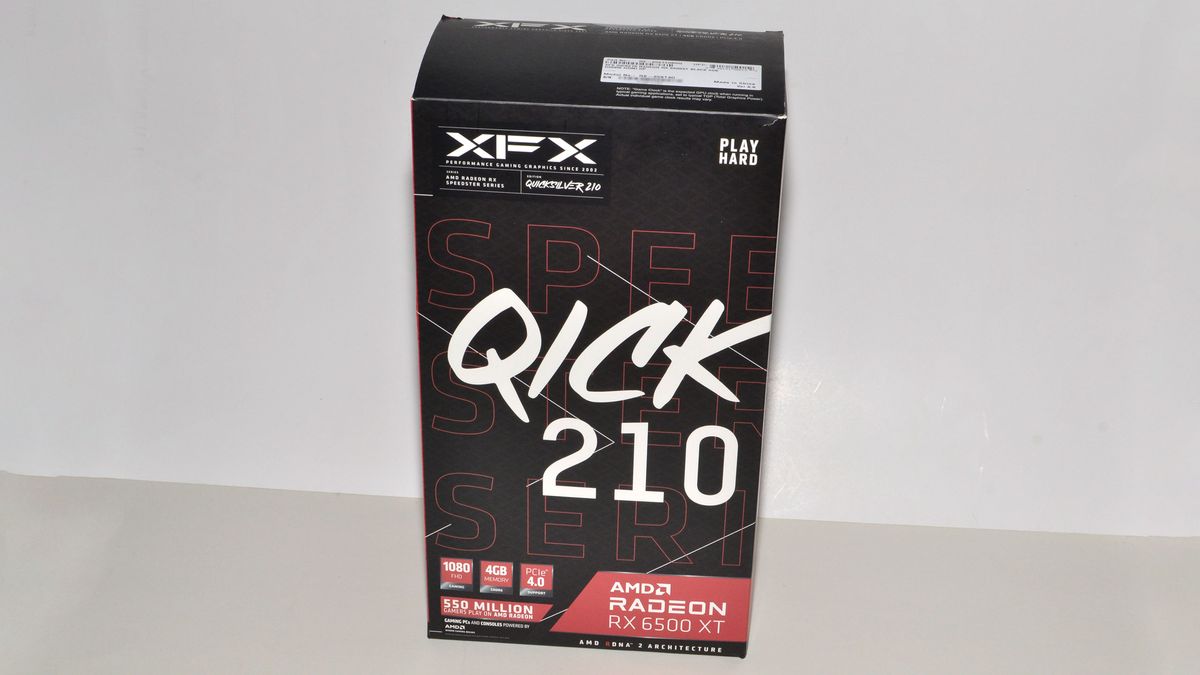 Radeon RX 6500 XT XFX card photos
