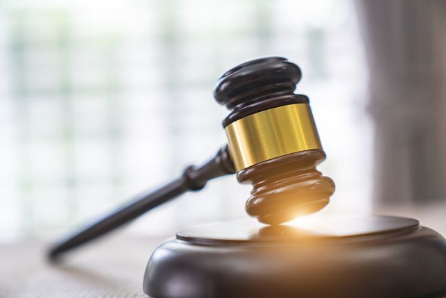 A gavel in a stock photo