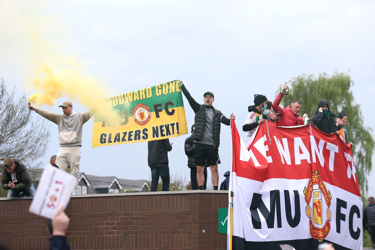 Manchester United fan protest – Old Trafford