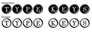 Typewriter fonts: Type Keys