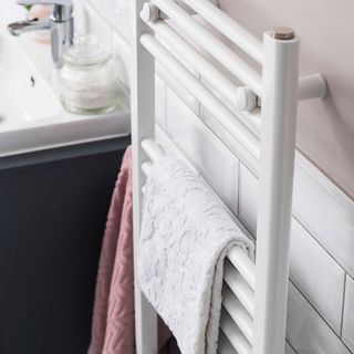 bathroom with towel rail