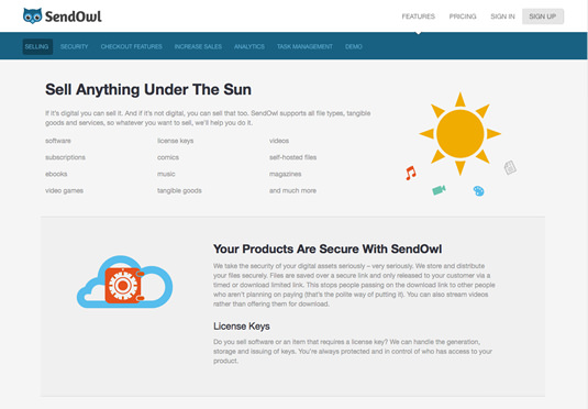 SendOwl is a simple way to sell and distribute digital items