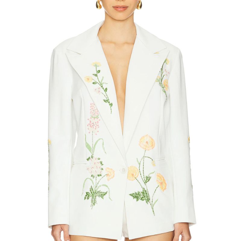 La Fuori , Summer Bloom Embellished Jacket
