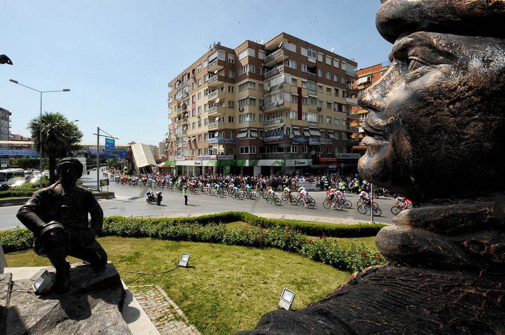 Scenery from along the route of stage 8 at the Tour of Turkey