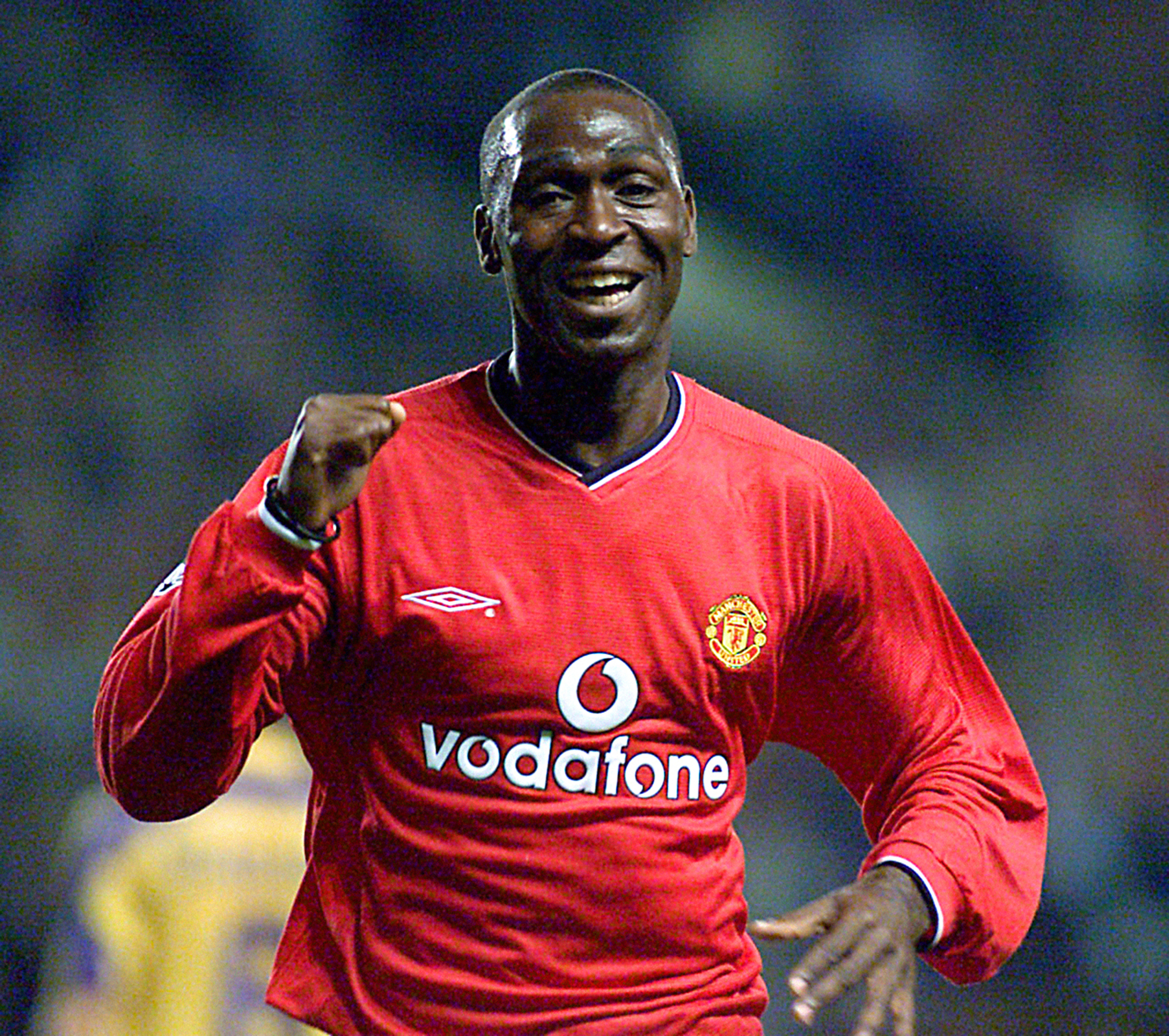 Manchester United striker Andy Cole scored and was later sent off in a 3-2 win at Liverpool