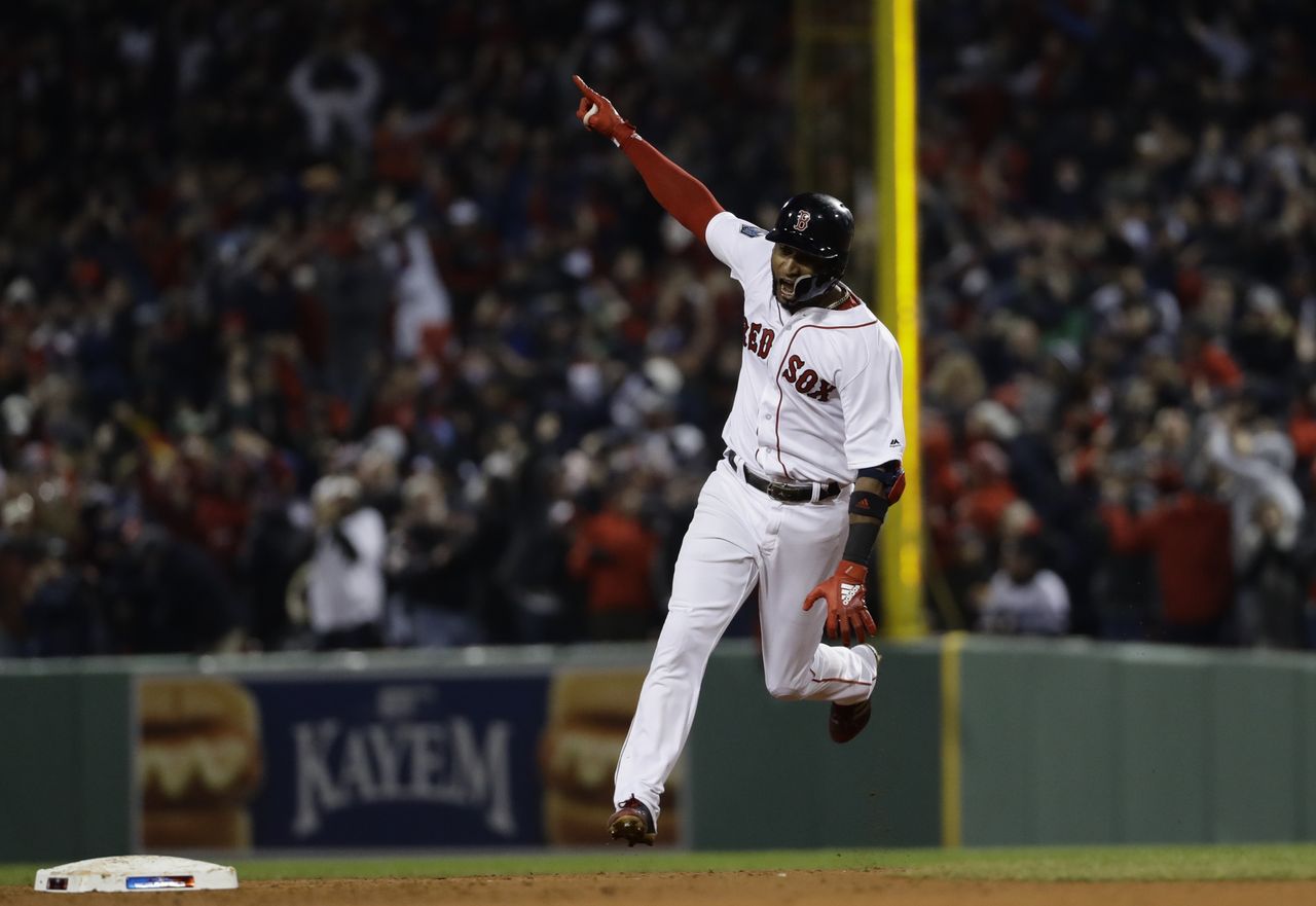 The Boston Red Sox&amp;#039;s Eduardo Nunez.