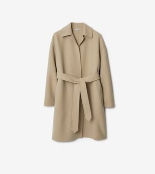 Cashmere Wrap Coat in Field - Women | Burberry® Official