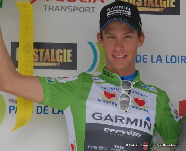 Michel Kreder in the green jersey