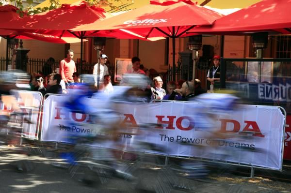 Racers go by in a blur