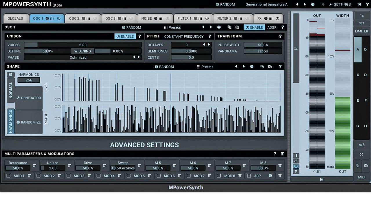 Use the graphical editor to modify the source wave shape
