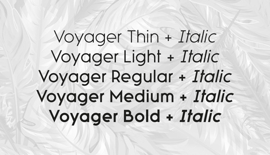 Voyager font