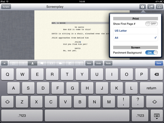 Write screenplays anywhere with this clever scriptwriting software