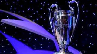 The Uefa Champions League trophy