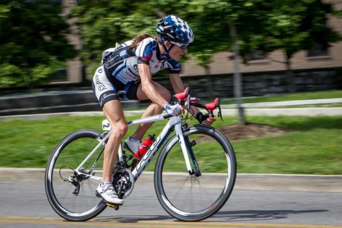 Mara Abbott (Exergy) takes off on her own.