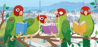 Pixelkeet has strong branding around a feathery theme