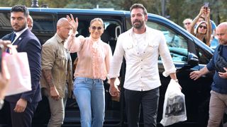 Jennifer Lopez and Ben Affleck are photographed in Paris