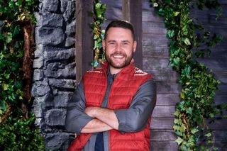 Danny Miller in his I'm A Celebrity kit