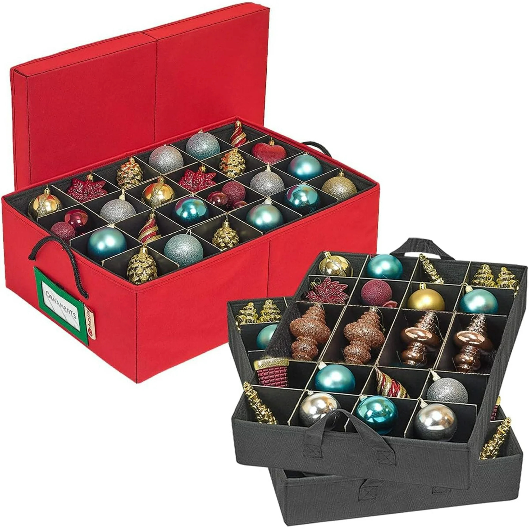 Hold N'Storage Under Bed Christmas Ornament Storage Box