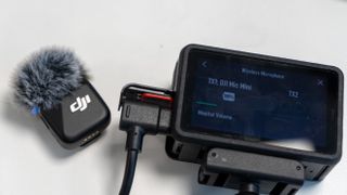 DJI Mic Mini linked to DJI Osmo Action 5