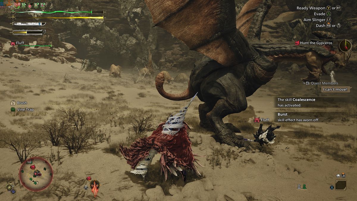 Gameplay of Monster Hunter Wilds