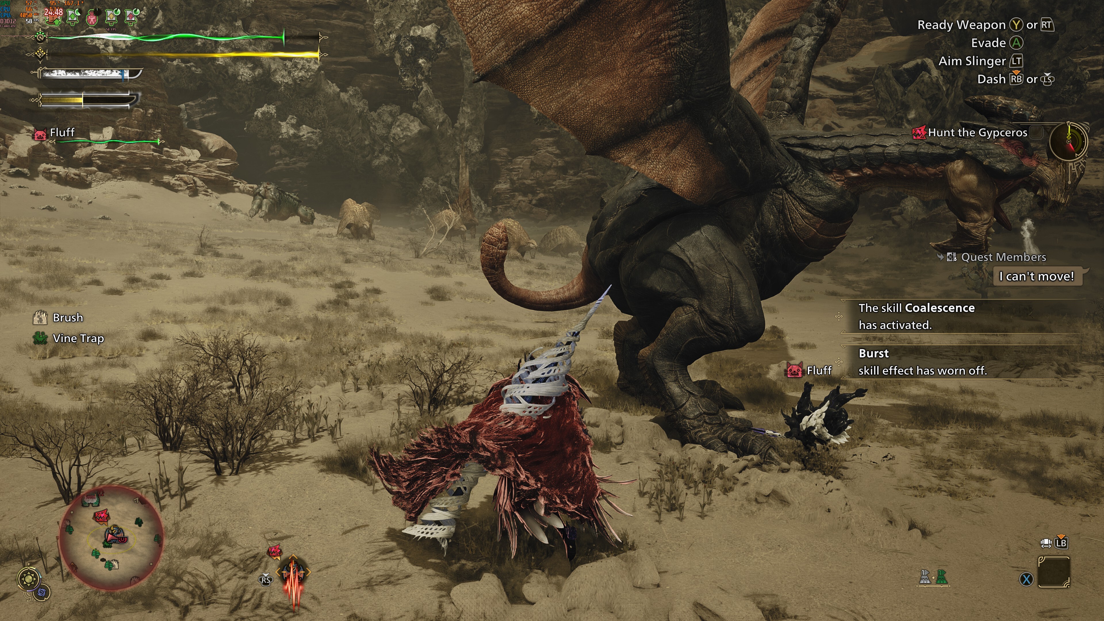 Gameplay of Monster Hunter Wilds
