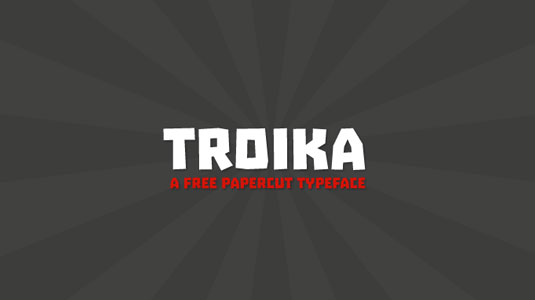 Free font: Troika