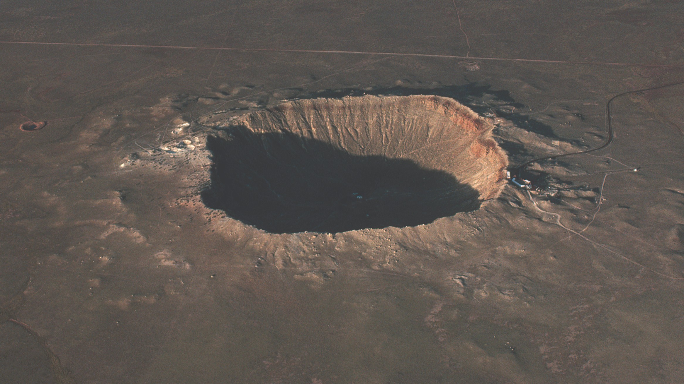 The impact crater of the Diablo meteorite