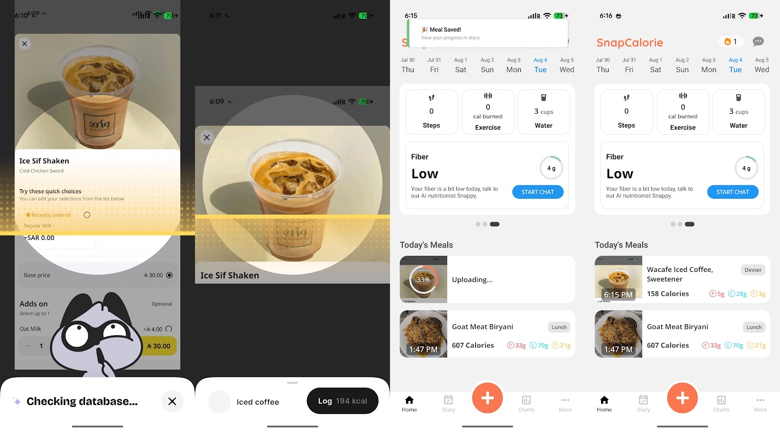 BitePal vs. SnapCalorie AI calorie tracking