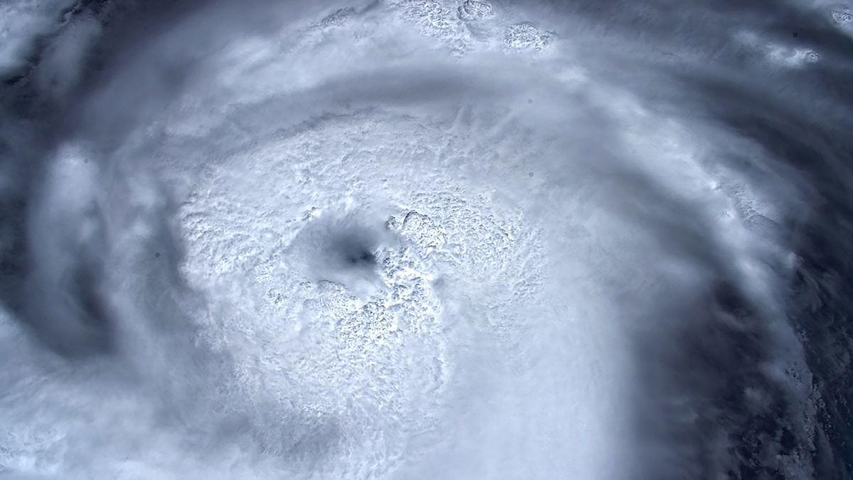 European Space Agency astronaut Luca Parmitano shared this view of Hurricane Dorian from the International Space Station on Aug. 31, 2019.