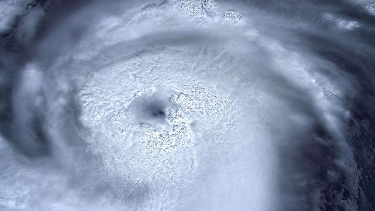 European Space Agency astronaut Luca Parmitano shared this view of Hurricane Dorian from the International Space Station on Aug. 31, 2019.