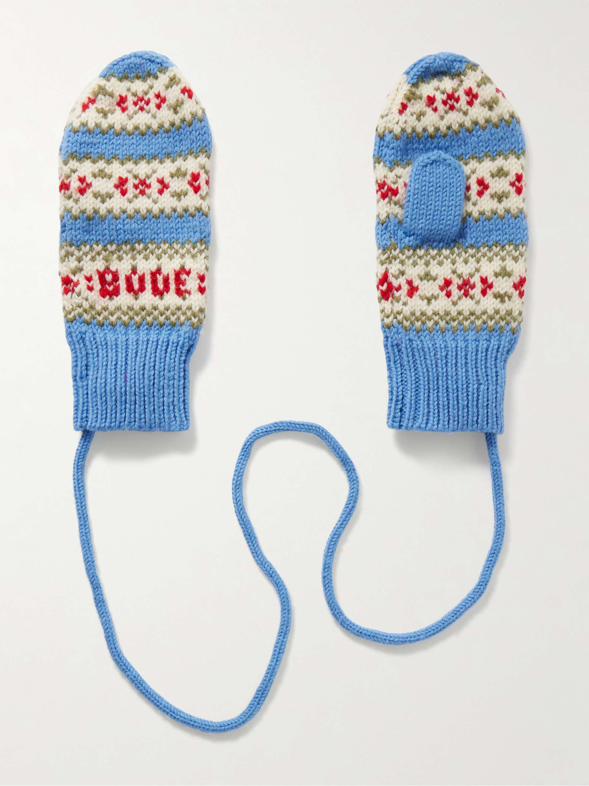 Wedgewood Fair Isle Wool Mittens