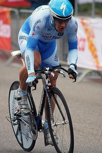Carlo Westphal (Gerolsteiner) was one of three riders to finish 23 seconds behind.