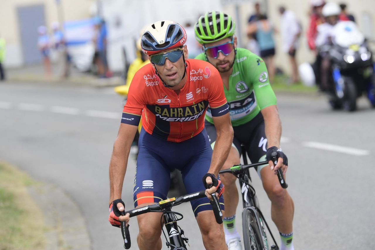 Nibali and Sagan early on stage 14