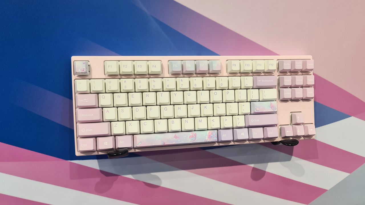 Varmilo mechanical keyboards on display at Computex 2023.