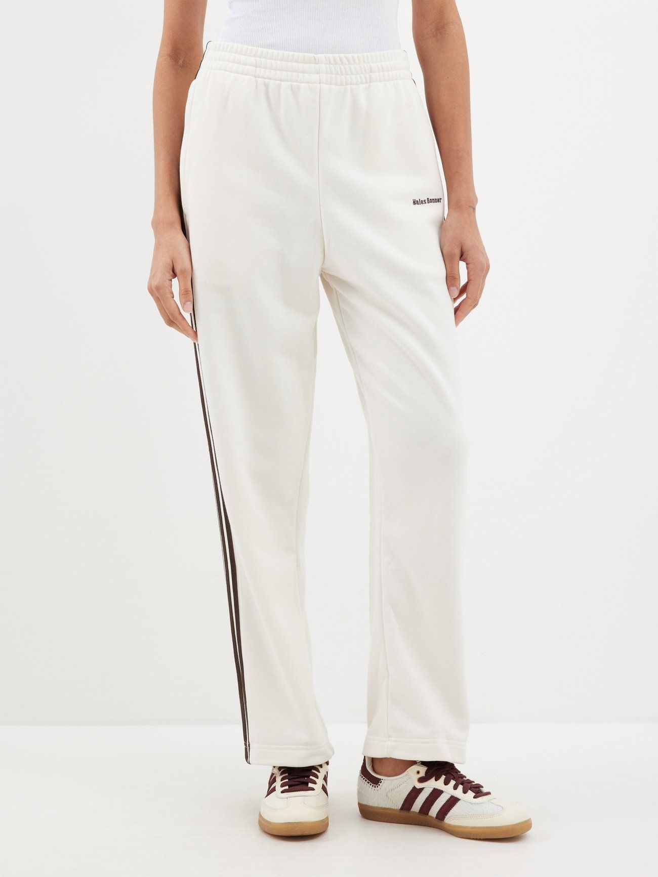 Logo-Embroidered Cotton-Blend Track Trousers