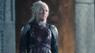 Rhaenys Targaryen AKA "The Queen Who Never Was" (played by Eve Best) in Season 2 of House of the Dragon