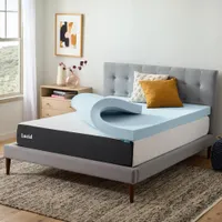 Lucid 4 Inch Cooling Gel Memory Foam Mattress Topper (Twin XL)