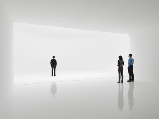 The "Infinity Environment," an installation art piece by Doug Wheeler on display at the Doug Zwirner Gallery in New York City. Credit: Tim Nighswander/IMAGING4ART, courtesy of David Zwirner, New York (c) 2012 Doug Wheeler