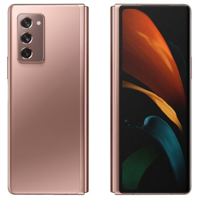 Samsung Galaxy Z Fold 2 Mystic Bronze Leaked Render