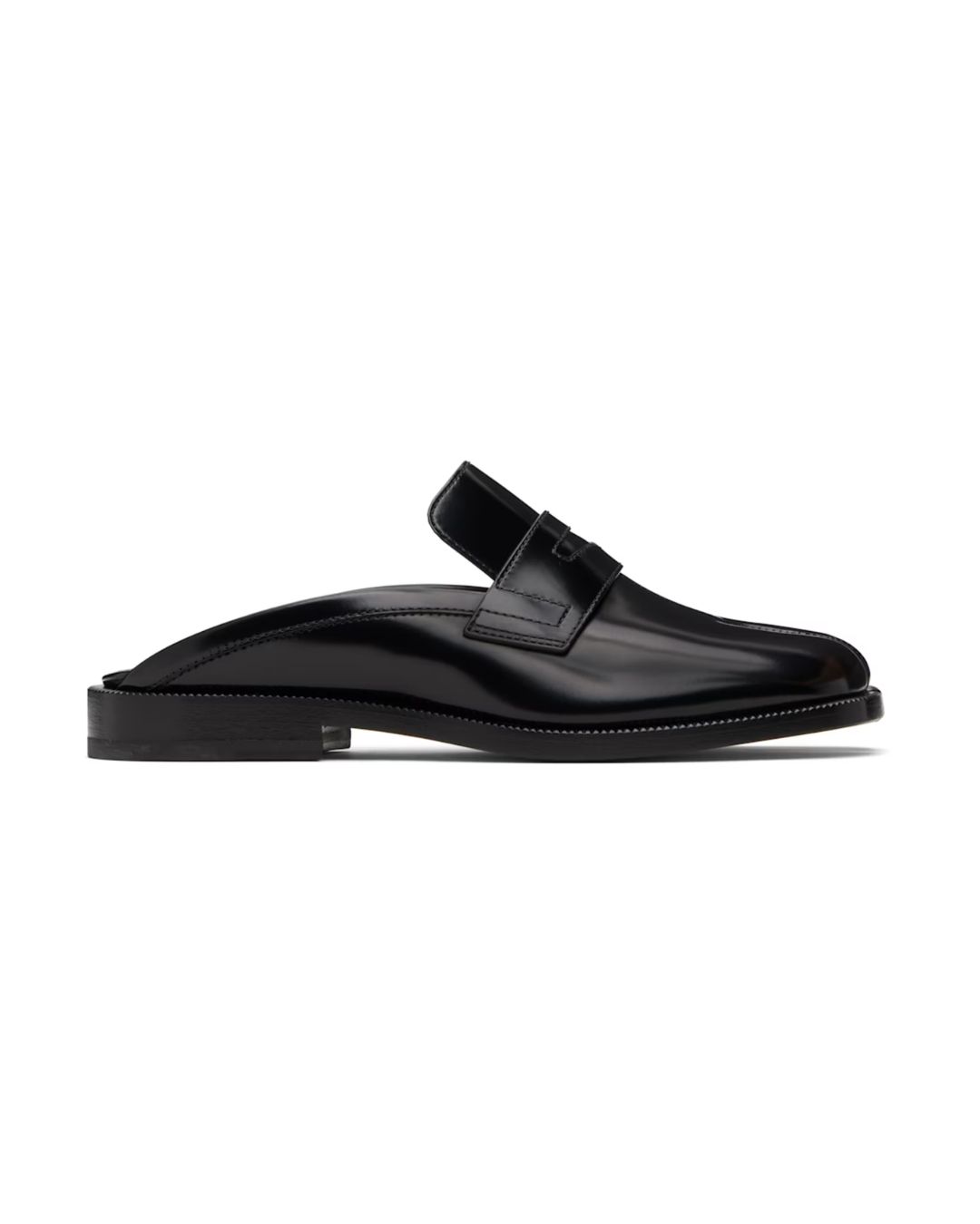 Black Tabi City Slip-On Loafers