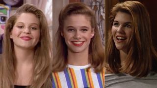 candace cameron bure, andrea barber, and lori loughlin in full house