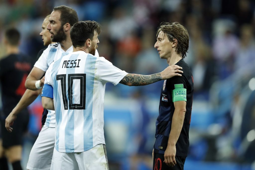 World Cup 2018 Argentina Croatia Messi Modric 