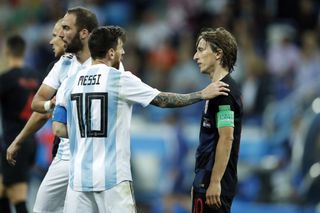 World Cup 2018 Argentina Croatia Messi Modric 