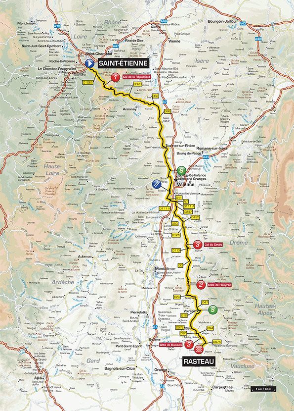 Paris - Nice - Stage 5 Map